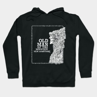 Old Man of the Mountain New Hampshire the Great Stone Face Hoodie